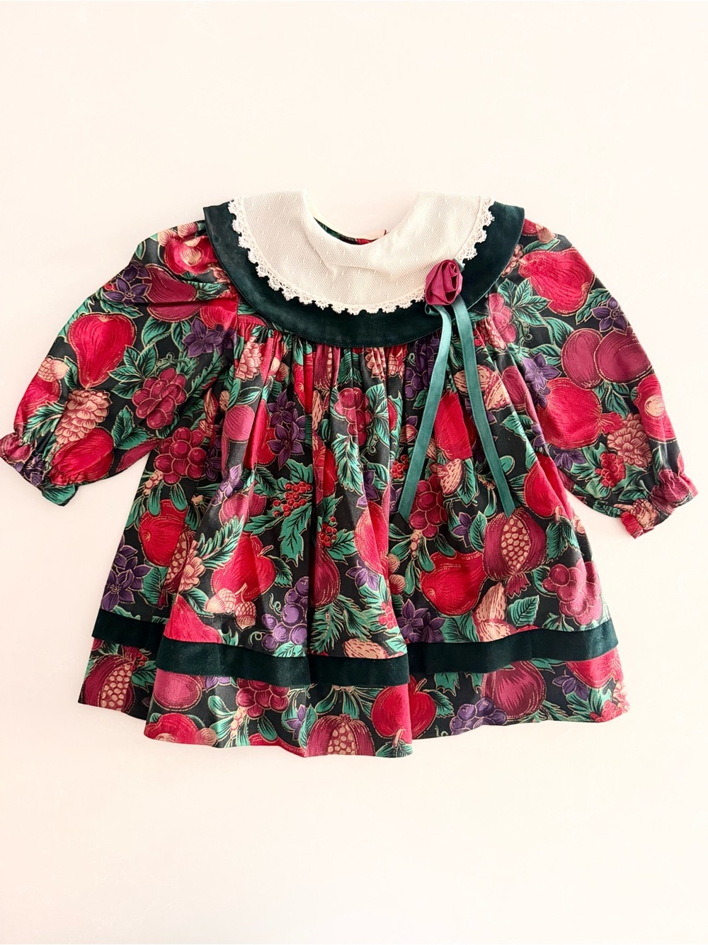 Vintage Claire Bell Christmas Holiday Dress • Size 18M (Fits 9-12M)